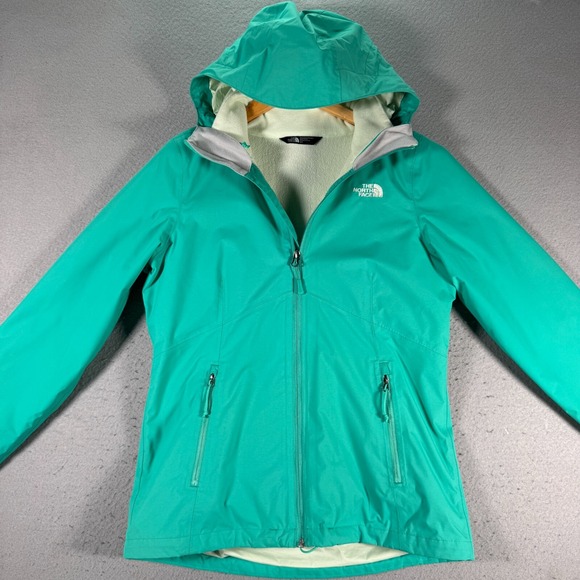 The North Face Quest Jacket Womens Small Green Fleece Lined Dry Vent‎ Outdoors - Picture 3 of 14